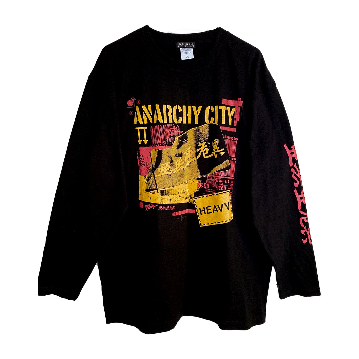 ANARCHY CITY LONG SLEEVE T-SHIRTS BLACK | 亜無亜危異 WEB SHOP